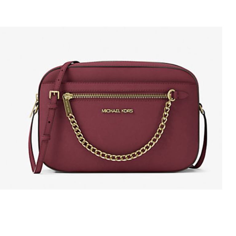 Michael Kors Women's Jet Set Large Saffiano Leather Crossbody Bag