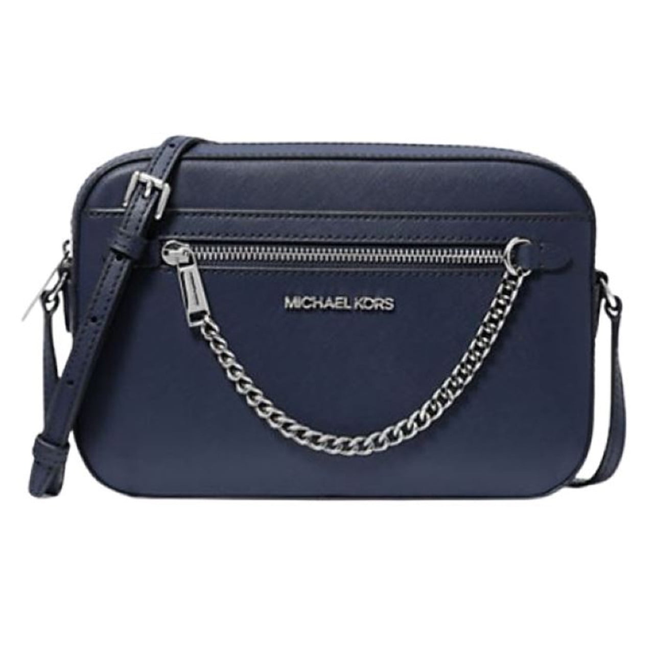 MICHAEL KORS JET SET TRAVEL LARGE CLUTCH LEATHER WRISTLET