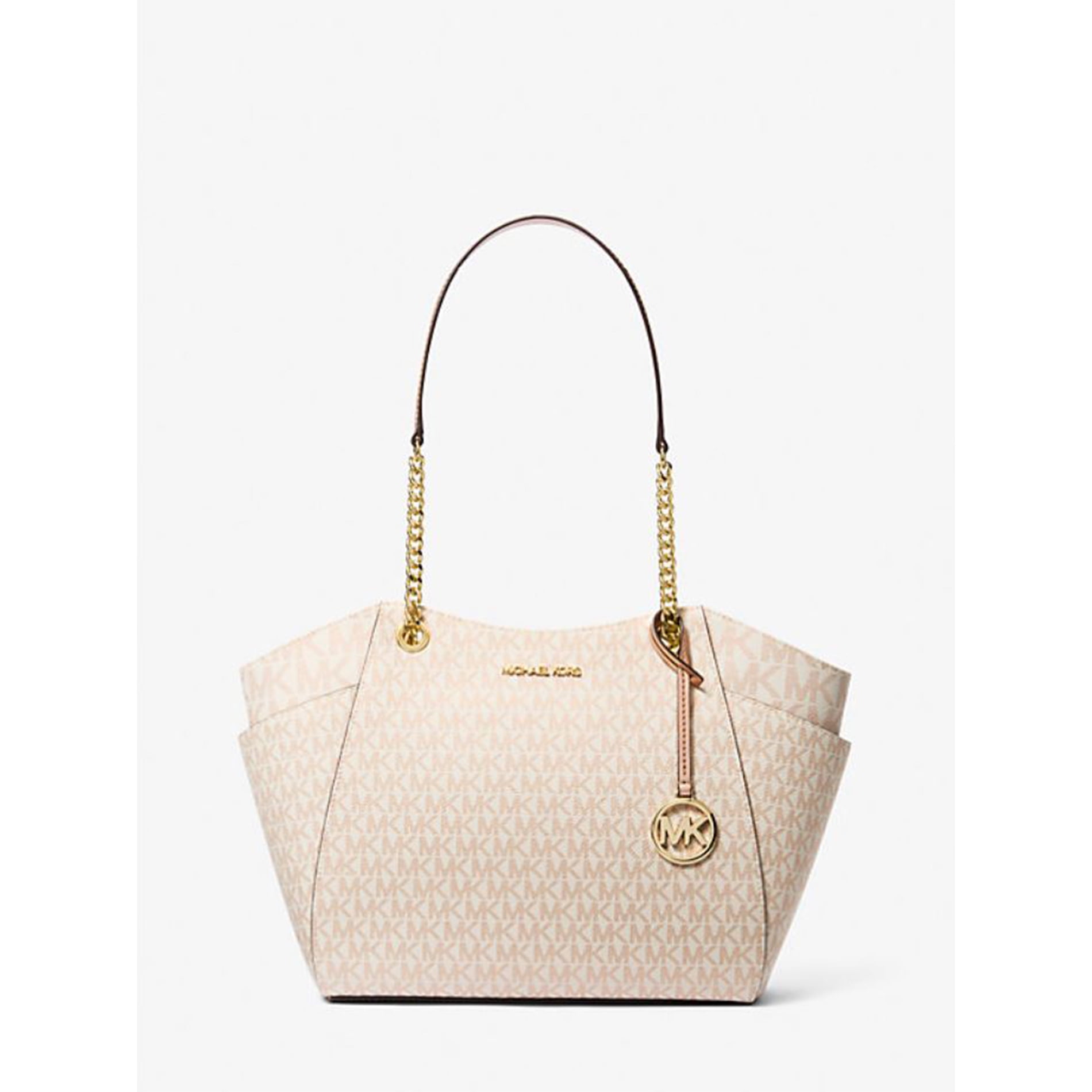 Michael Kors Women's Jet Set Large Signature Logo Shoulder Bag