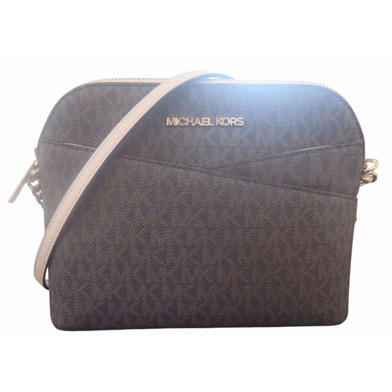 Michael Kors Women's Jet Set Medium Crossbody Leather Handbag 35F1GTVC6B-Powderblush