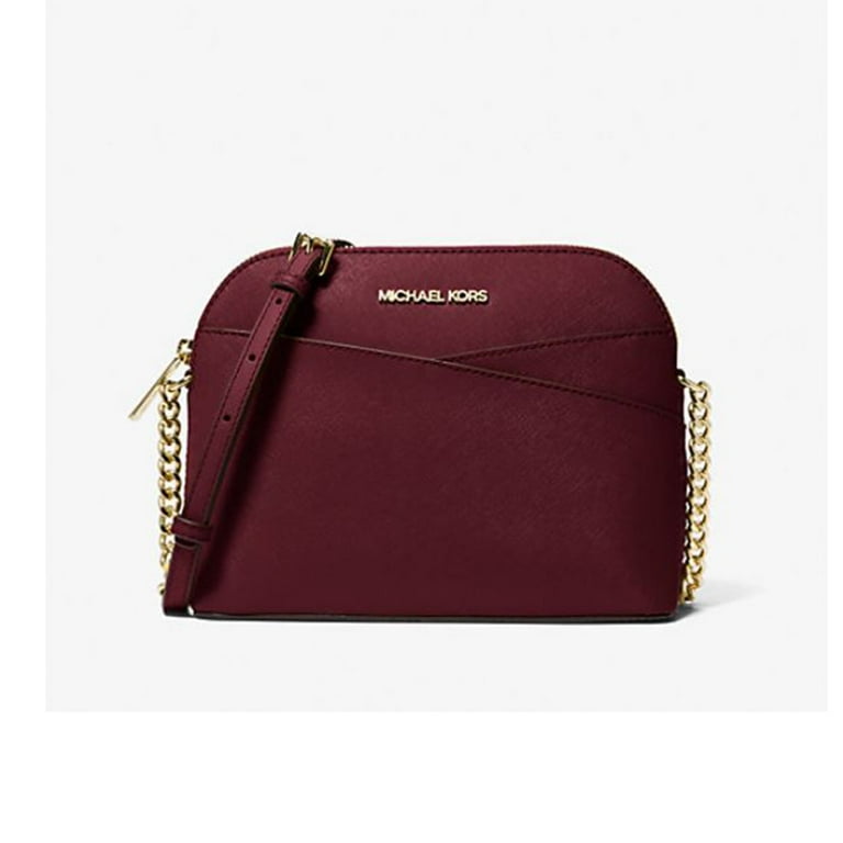 Michael Kors Women's Jet Set Medium Crossbody Bag, Oxblood
