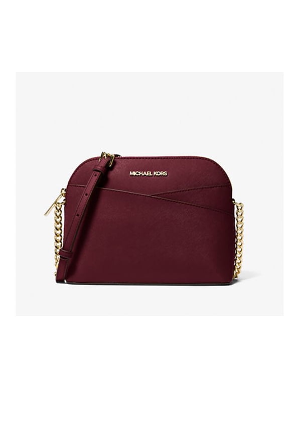 Women's Jet Set Medium Crossbody Leather Handbag (OXBLOOD) 35F1GTVC6T-oxbl