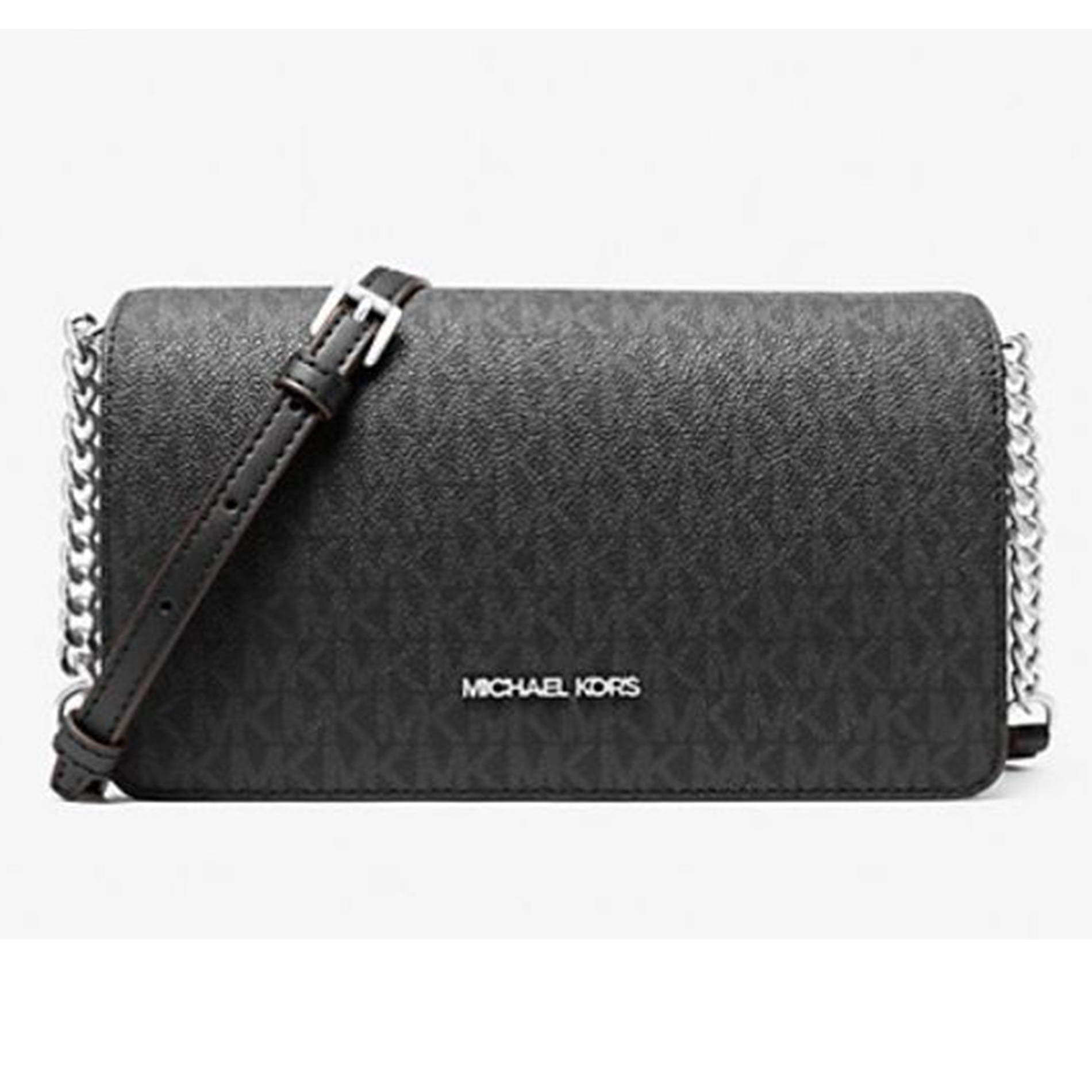 Michael Kors Women's Jet Set Medium Signature Logo Crossbody Bag