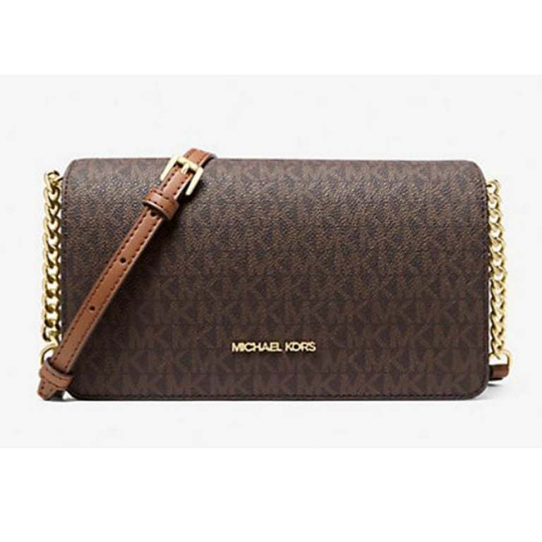 Michael Kors Women's Jet Set Medium Signature Logo Crossbody Bag