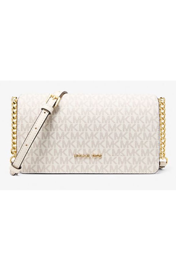 Women's Jet Set Medium Signature Logo Crossbody Bag (LightCreamMulti) 35F5GTVC8B-ltcream