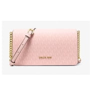 Michael Kors Womens Jet Set Medium Signature Logo Crossbody Bag Powder Blush 35F5GTVC8V-424