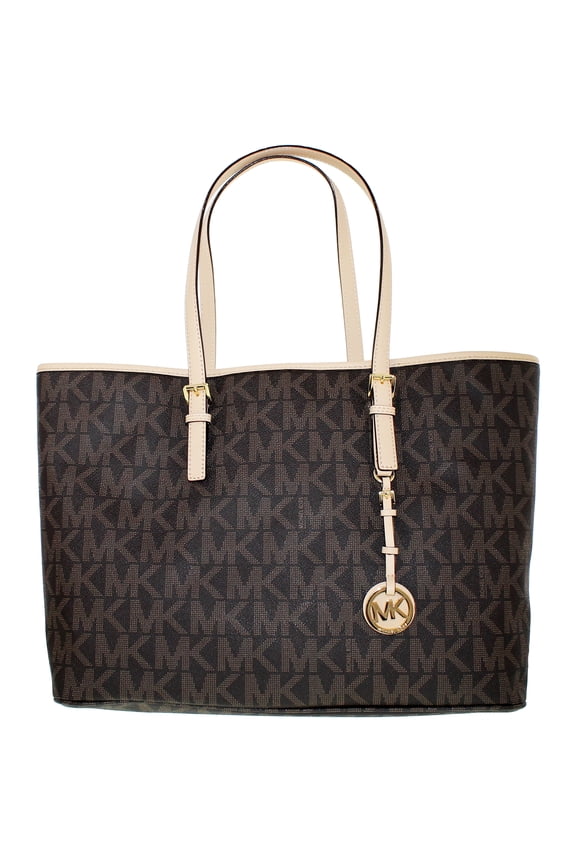 Women's Jet Set Medium Travel Leather Top-Handle Tote