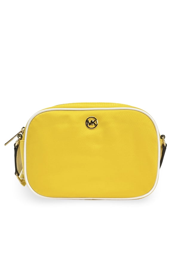 Women's Jet Set Medium Zip Around Nylon Crossbody Bag (Daisy Yellow)