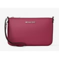 thumbnail image 1 of Michael Kors Women's Jet Set Small Pebbled Leather Convertible Wristlet (Dark Raspberry) 35S5STVW5L-984, 1 of 5