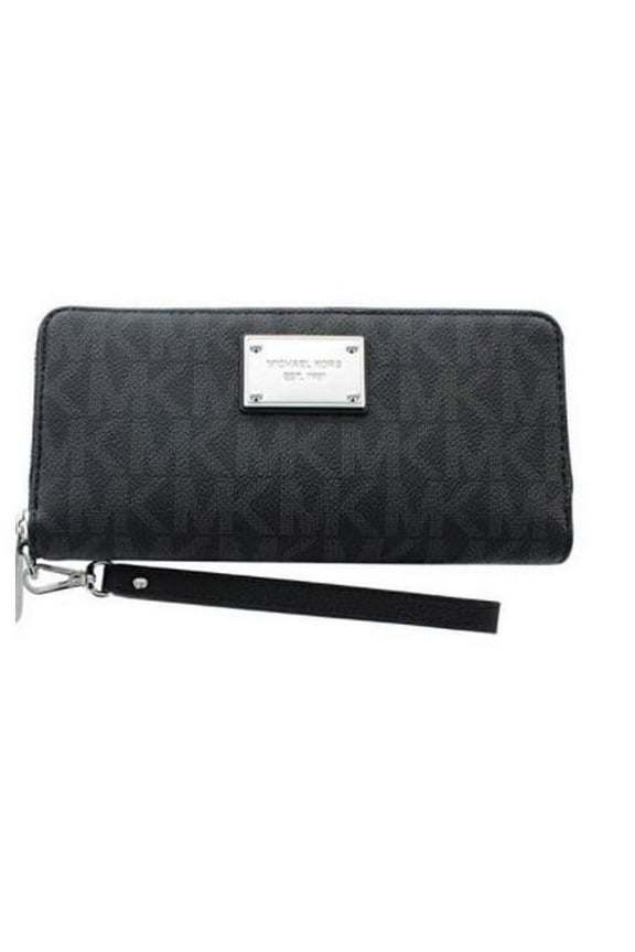 Women's Jet Set Travel Logo Continental Leather Wallet Baguette