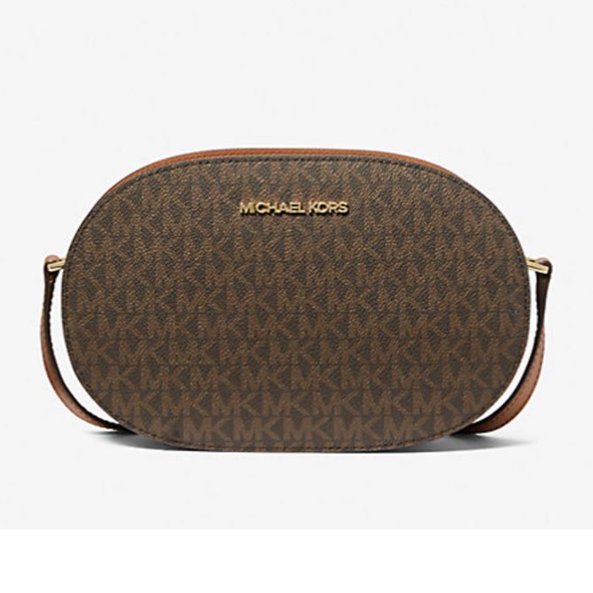 Michael Kors Jet Set Medium Crossbody Bag – Brown Signature Style