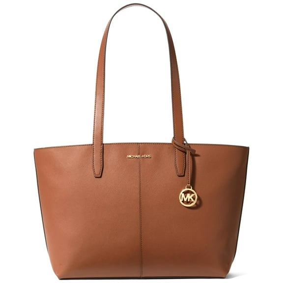 Michael Kors Women's Jet Set Travel Saffiano Leather Medium Zip Top Tote (Luggage)