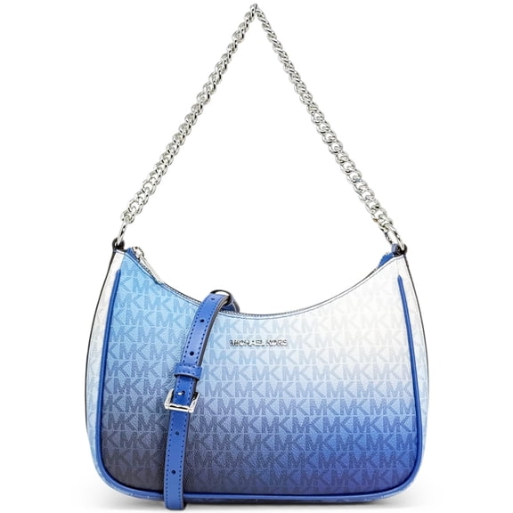 Michael Kors Women's Jet Set Travel Small Convertible Crossbody Shoulder Bag (Galaxy Blue)