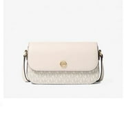 Michael Kors Women's Jet Set Travel Small Crossbody Bag (Light Cream Multi) 35F4GTVC1B-289