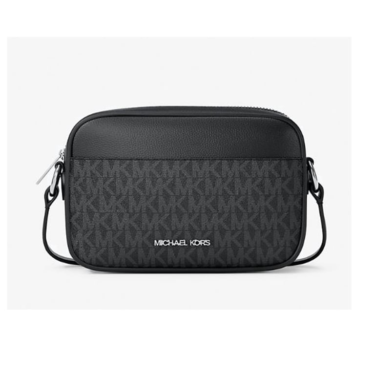 小物 MICHAEL KORS 34F9GJ6F2L 001 BLACK Michael Kors Women's Jet Set Travel Small Signature Logo Camera