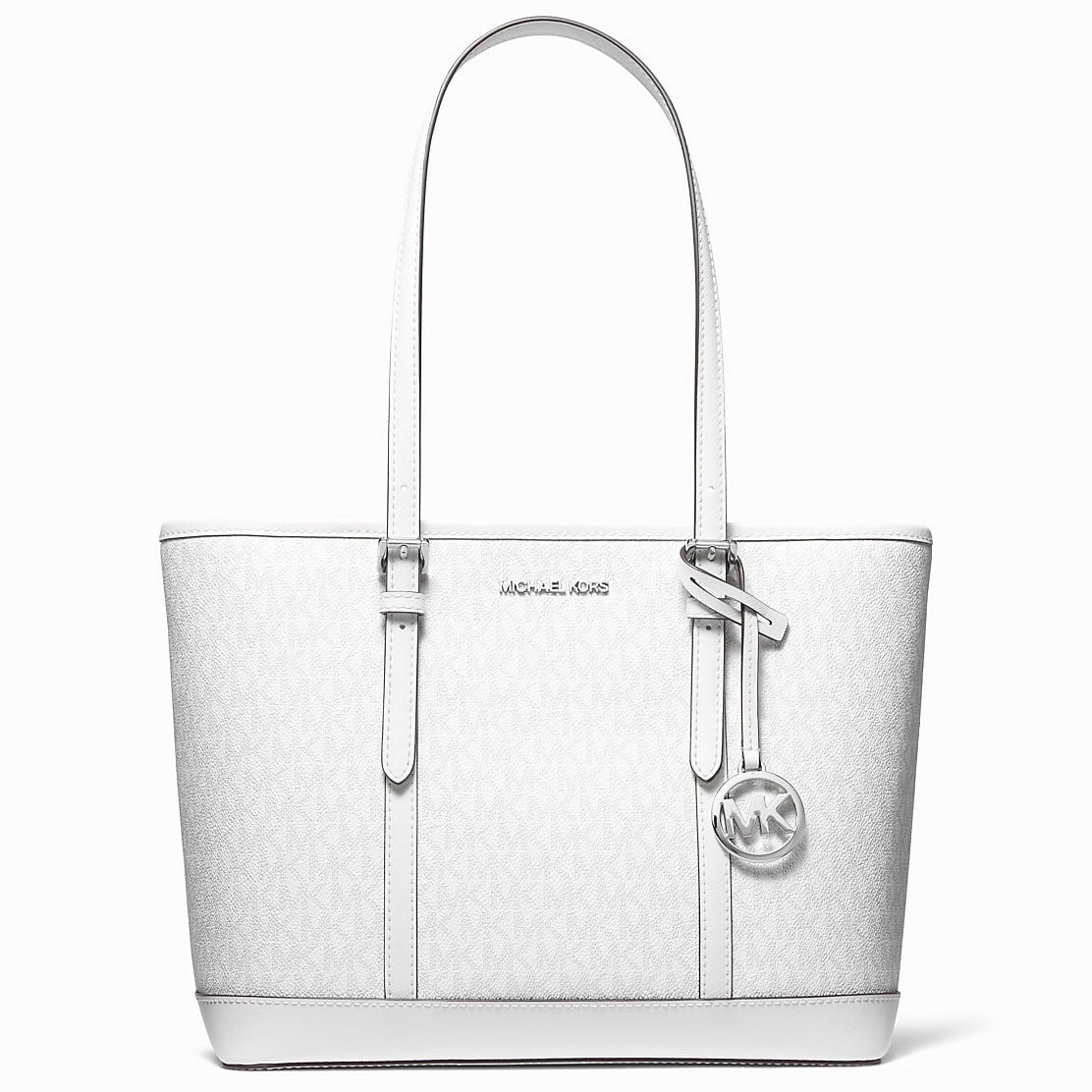 Michael Kors Women's Jet Set Travel Small Signature Logo Top-Zip