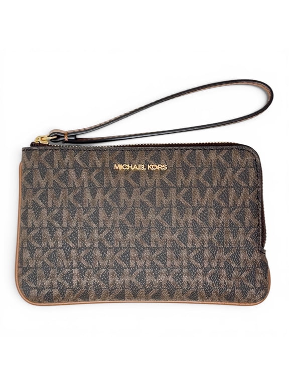 Outlet Women's Jet Set Travel Small Signature Logo Wristlet 35F6GTVW1B-847