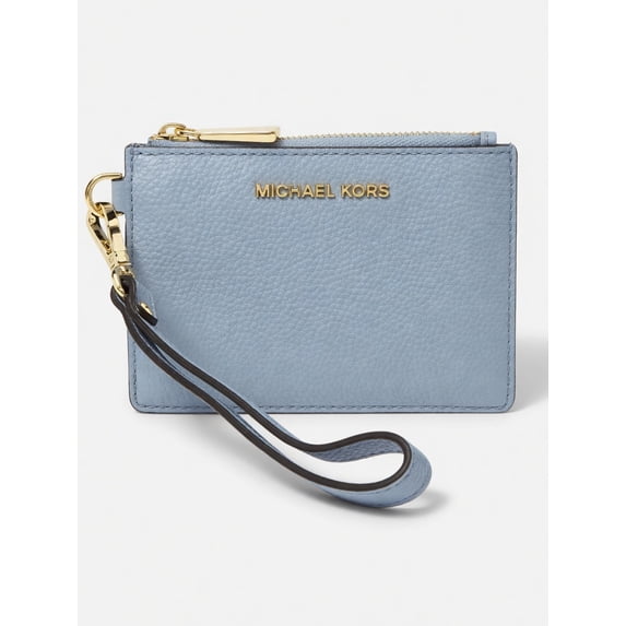 Michael Kors Women's Jet Set Travel Small Top Zip Coin Pouch with ID Leather Paul Ocean