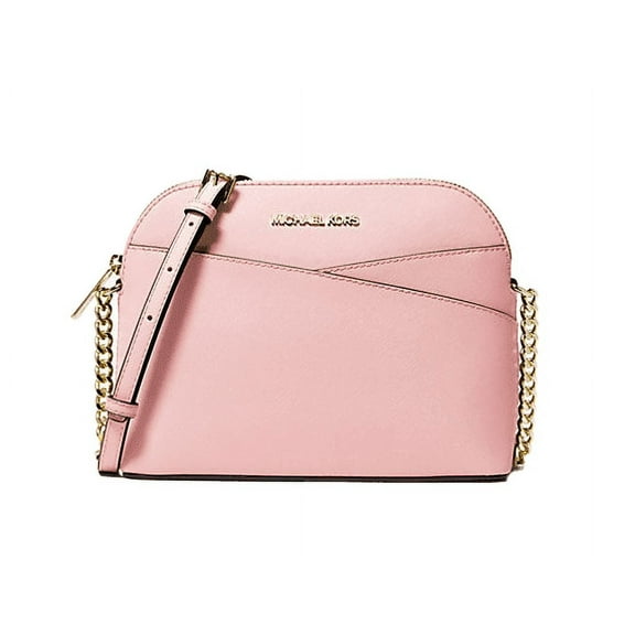 Michael Kors Women's Jet set Travel Dome Leather Crossbody Bag