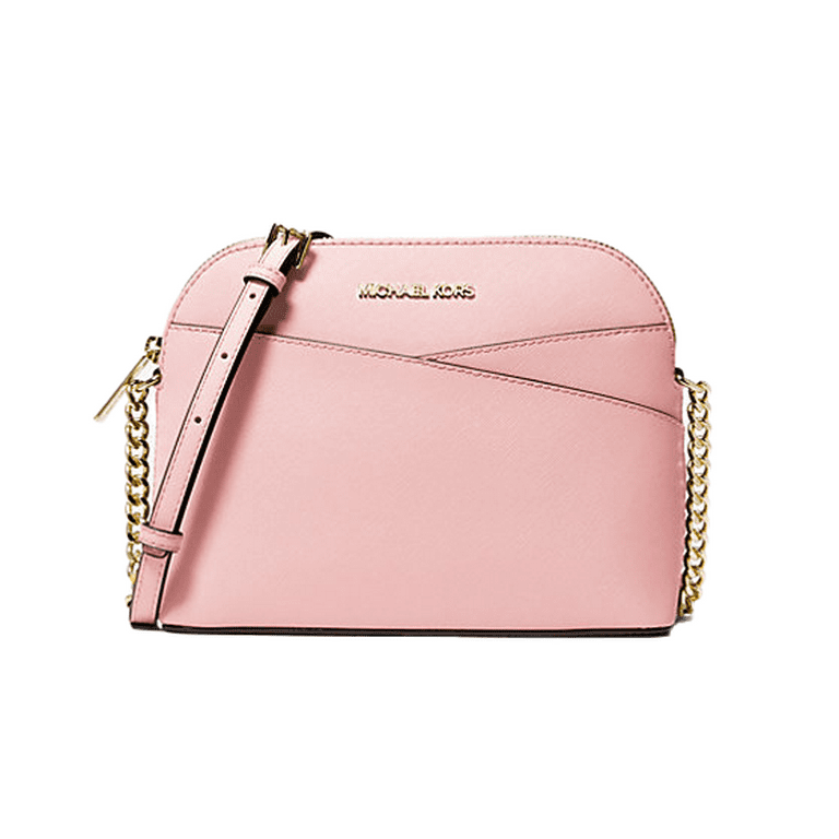 Michael Kors Women's Jet set Travel Dome Leather Crossbody