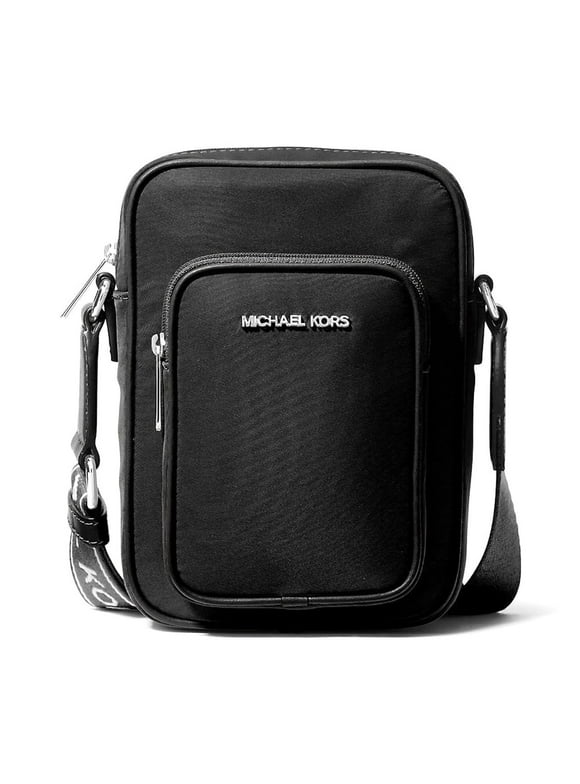 Women's Khai Nylon North South Small Phone Crossbody Bag (Black)