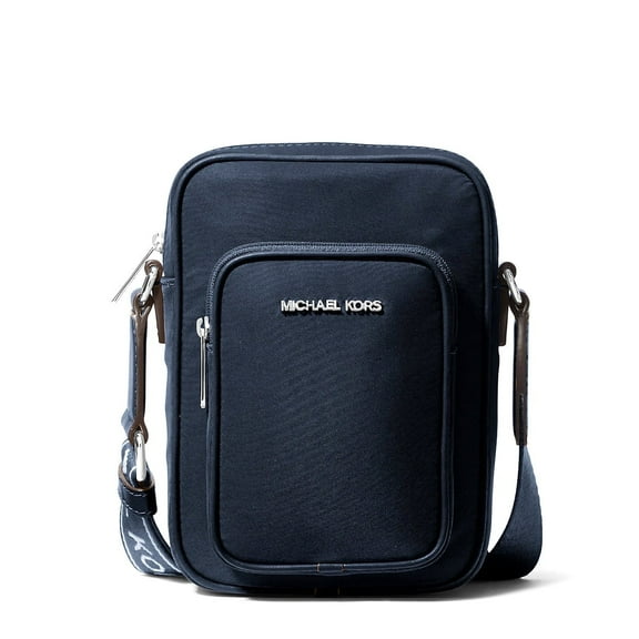 Michael Kors Women's Khai Nylon North South Small Phone Crossbody Bag (Navy)