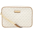 thumbnail image 1 of Michael Kors Women's Large Jet Set East West Crossbody Bag Leather Cross Body - Vanilla, 1 of 2
