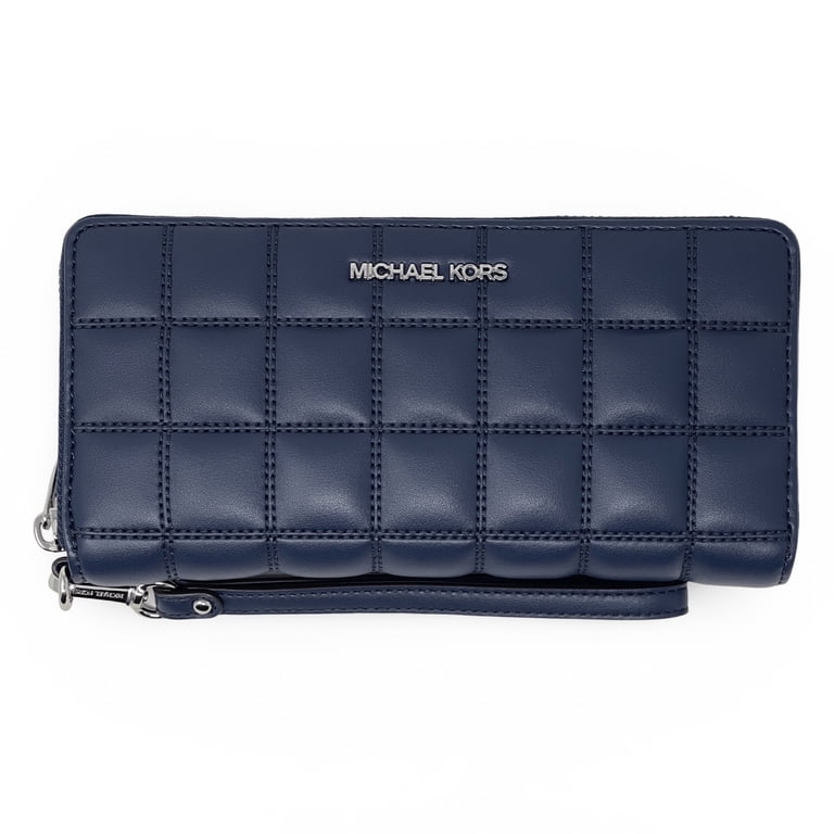 Michael Kors Women's Large Quilted Vegan Leather Zip Around