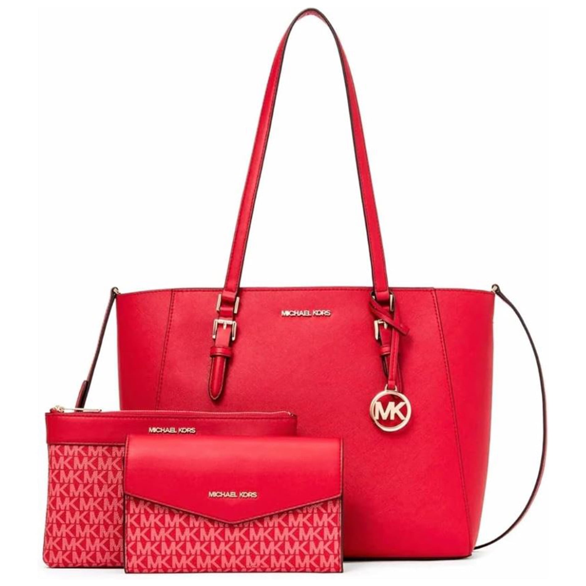 Michael Kors Womens Charlotte Large Leather 3-in-1 Tote Michael Kors Womens Charlotte Large Leather 3-in-1 Tote