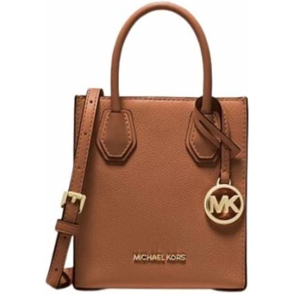 Michael Kors Women's Leather Solid Print Crossbody Bag, Leather Luggage