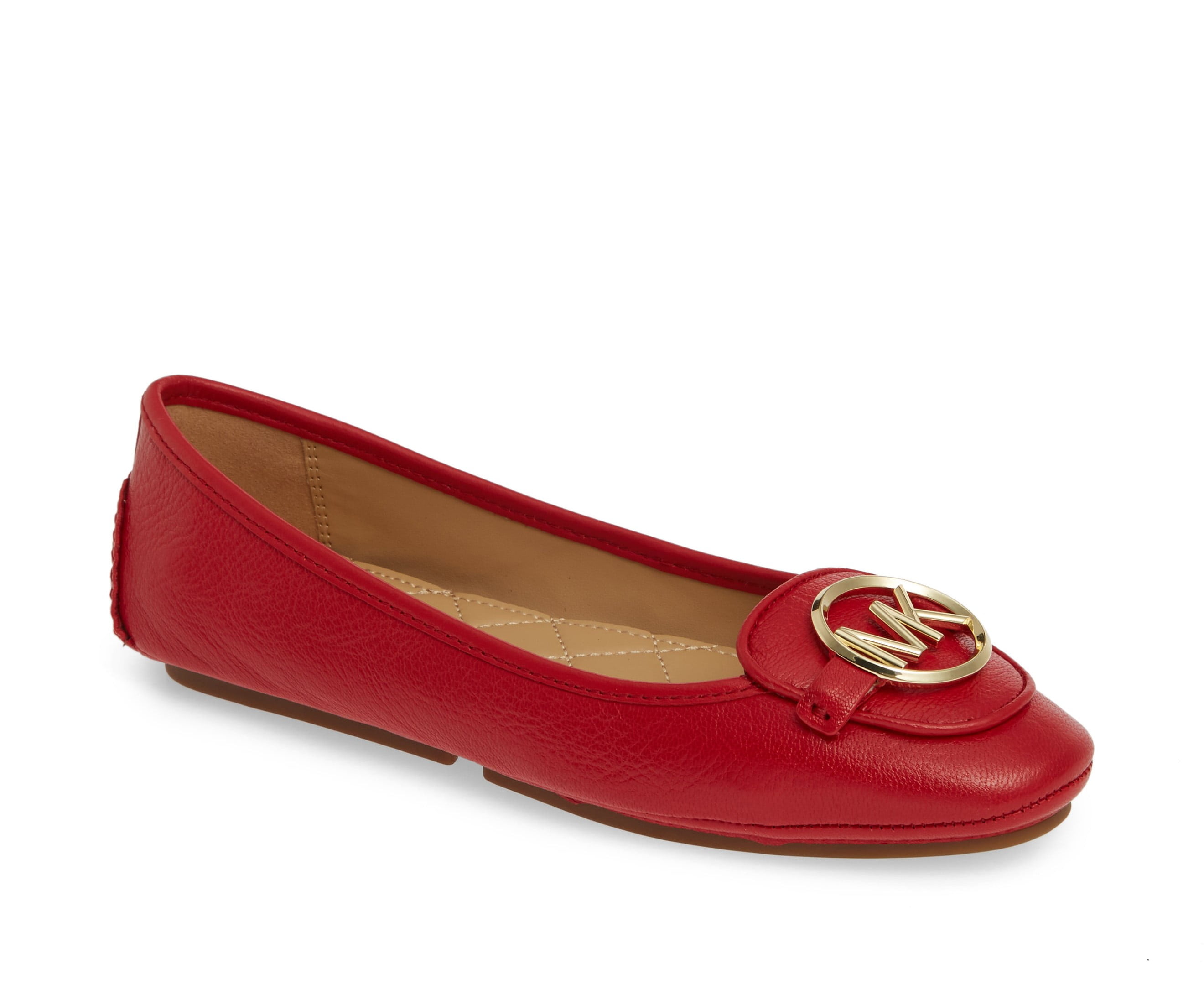 Michael Kors Women s Lillie Moccasin Flats Red Size 5 Walmart