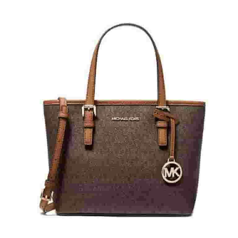 Michael Kors Compact Jet Set Travel Small Purse Handbag Top Michael Kors Compact Jet Set Travel Small Purse Handbag Top