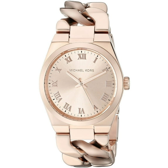 Michael Kors Women's MK3414 'Channing' Rose-Tone Stainless Steel Watch