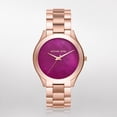 thumbnail image 1 of Michael Kors  Women's MK3550 'Slim Runway' Rose-Tone Stainless Steel Watch, 1 of 3