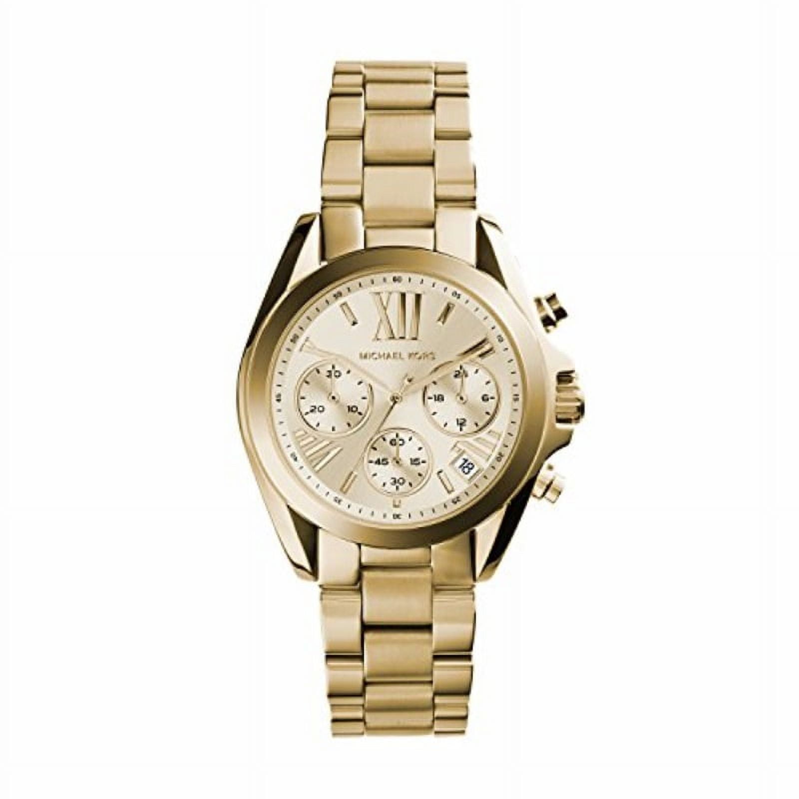 Free Shipping Michael Kors Women s MK5798 Gold Mini Bradshaw Watch Walmart