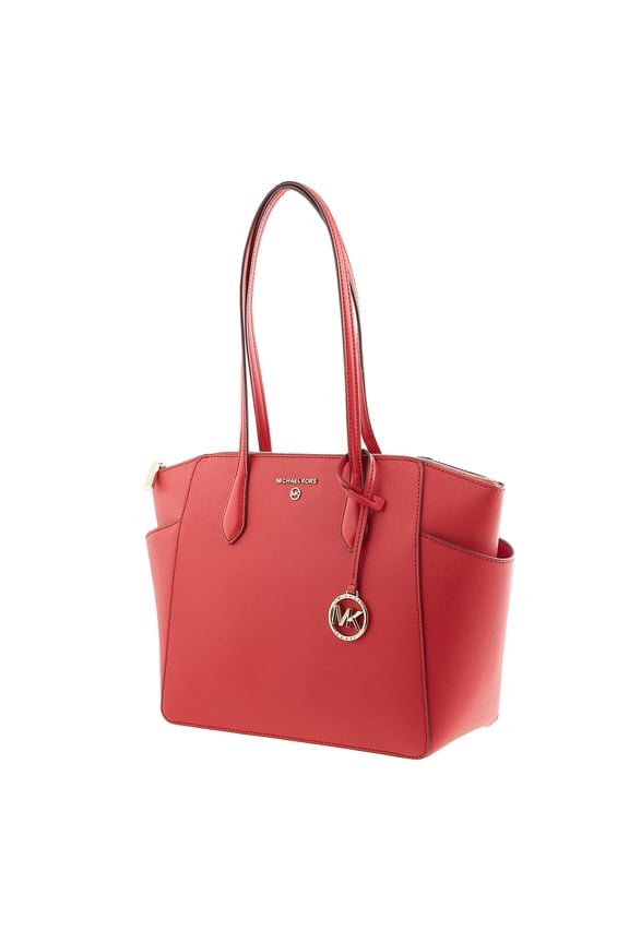 Women's Marilyn Medium Saffiano Leather Tote Bag Crimson 30S2G6AT2L-602