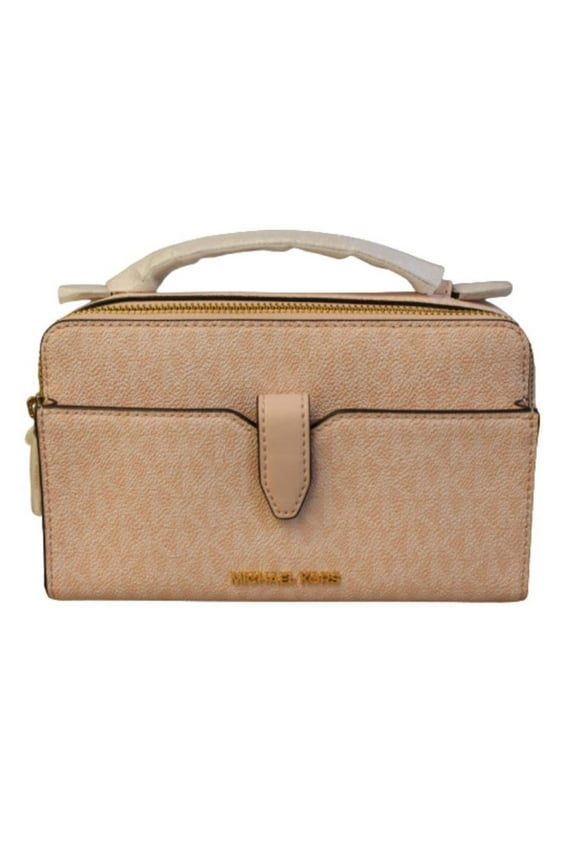 Women's Medium Double Zip Phone Crossbody (Light Powder Blush) 35R3GTTC2V-424