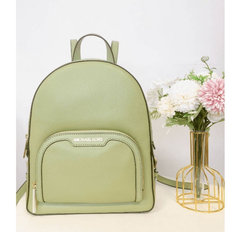 Michael Kors Sage Leather Backpack MICHAEL KORS JAYCEE MEDIUM ZIP POCKET LEATHER BACKPACK LIGHT  main image 2