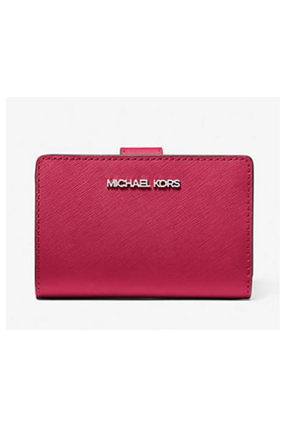 Women's Medium Saffiano Leather Wallet (Dark Raspberry) 35R4STVF6L-984