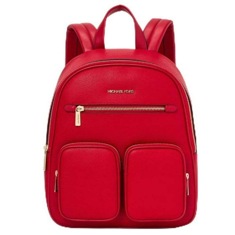 ユーティリティ バックパック マイケル・コース リュック・バックパック レッド Michael Kors Women's Medium Zip Pocket Backpack Bright Red
