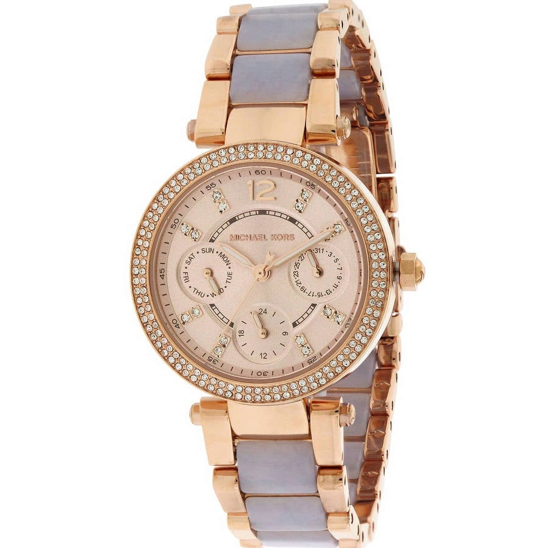Michael Kors Parker Multi-Function Rose Gold-tone Ladies Watch Michael Kors Women main image 4