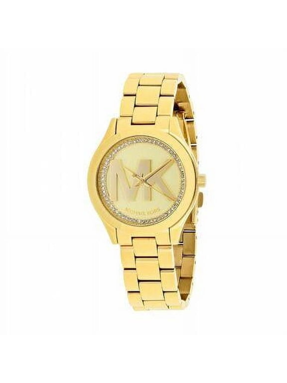 Women's Mini Slim Runway Gold-Tone Watch, MK3477