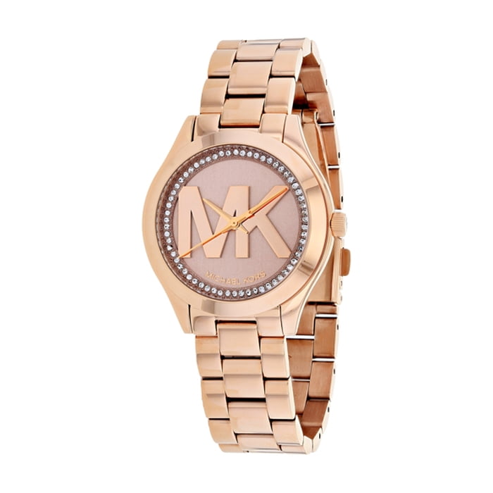 Michael Kors Mini Slim Runway Rose Gold Dial Two Tone Steel