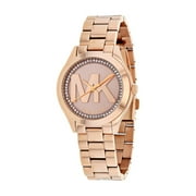 Michael Kors Womens Mini Slim Runway Rose Gold-Tone Watch, MK3549