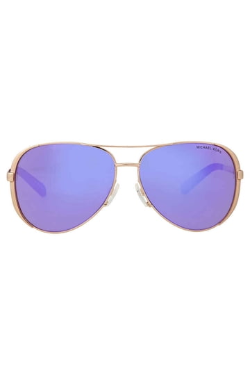 Michael Kors Blue Mirrored Chelsea Aviator Sunglasses Michael Kors Blue Mirrored Sunglasses for Women for sale | eBay main image 3