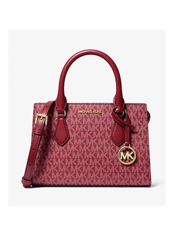 Women's Sheila Small Signature Logo Satchel (Cherry) 35F5G6HS1V-Cherr