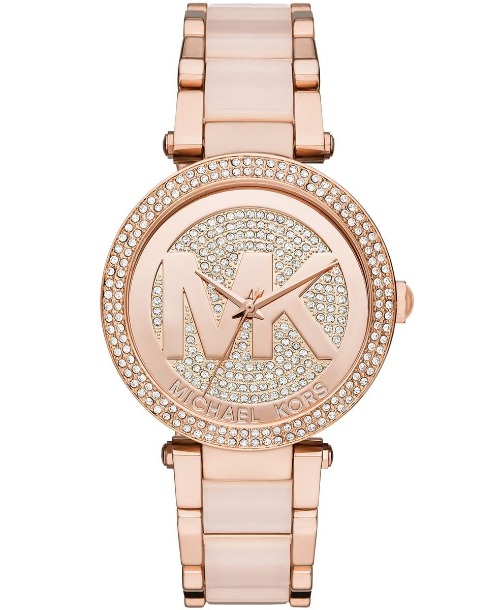 Michael Kors Womens Blair Rose GoldTone Stainless Steel Bracelet Watch  41mm  Macys