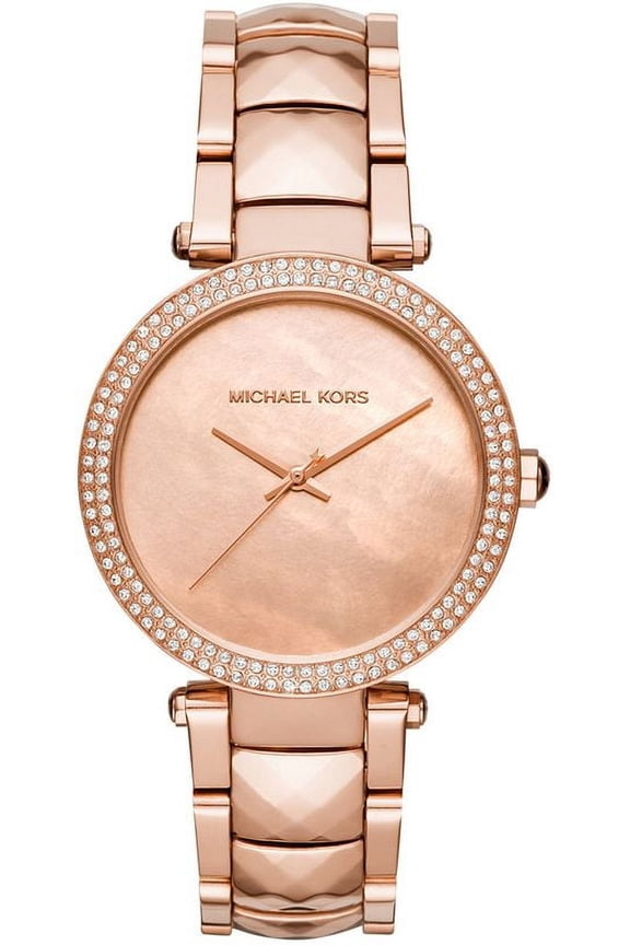 Women's Parker Crystallized Rose Gold Watch MK6426