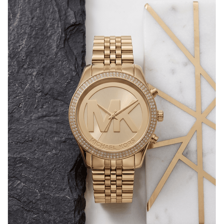 Michael Kors Parker Chronograph Gold-Tone Stainless Steel Watch Michael Kors Parker Chronograph Women main image 4