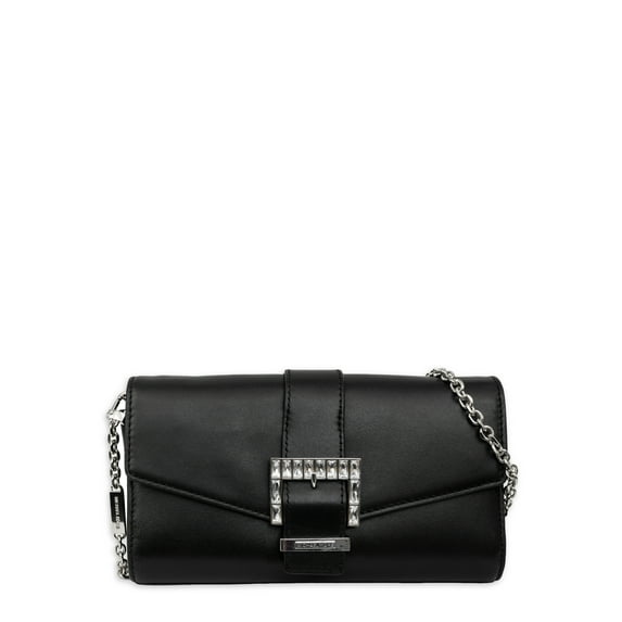 Michael Kors Women's Penelope Medium Leather Clutch - Black